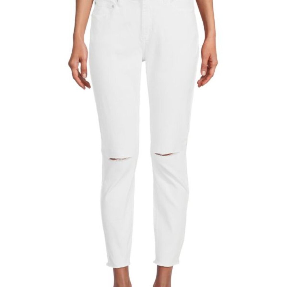 Cavalli Class White Knee Cutout Jeans - Size 27 - NWT! 💎